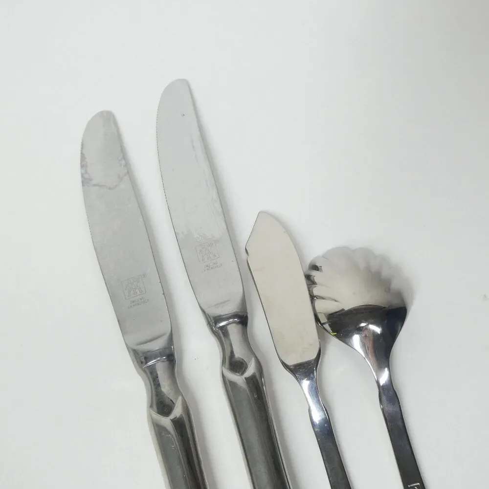 JA Henckels Provence Zwilling 4pc Flatware Lot Sugar Spoon Butter Server Knives